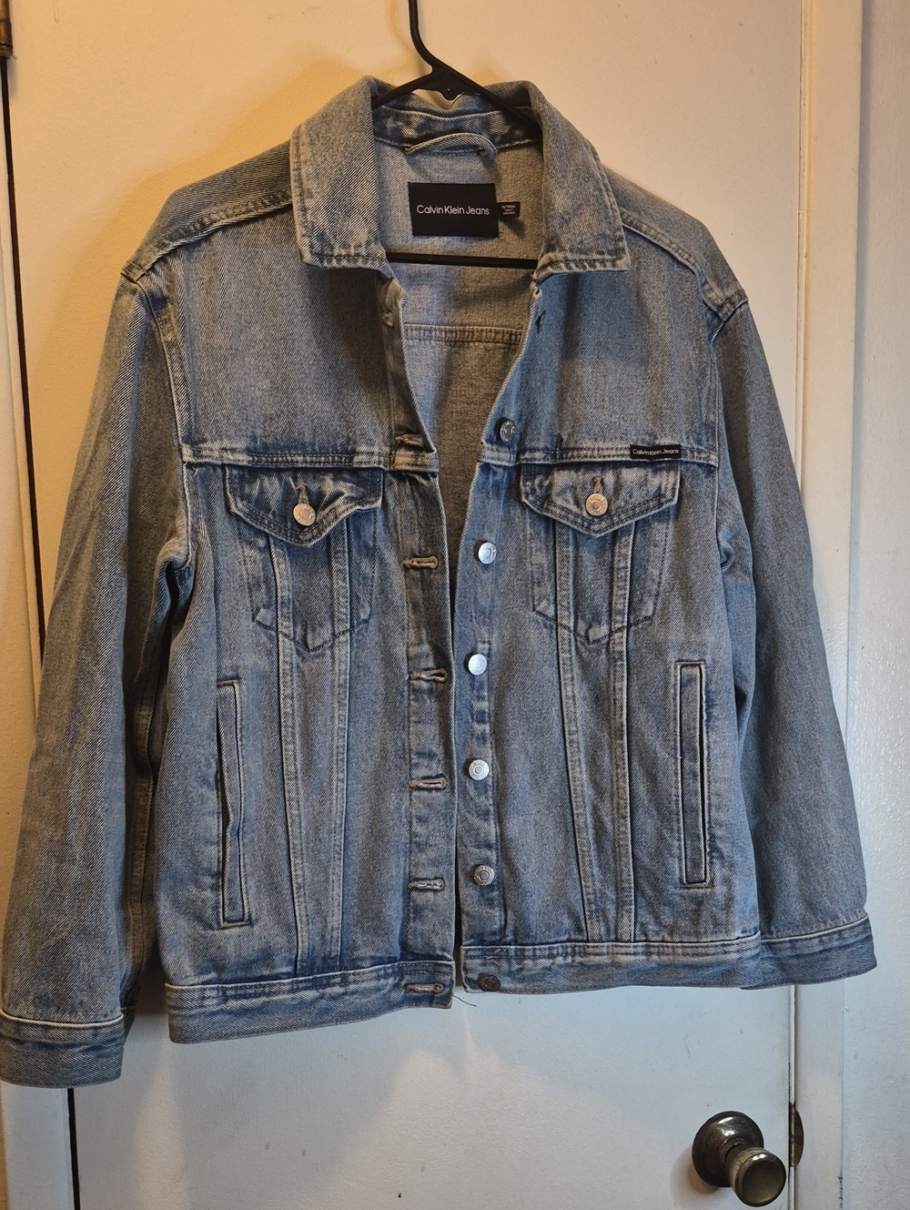 Calvin Klein Jeans Classic Denim Trucker Jacket Blue